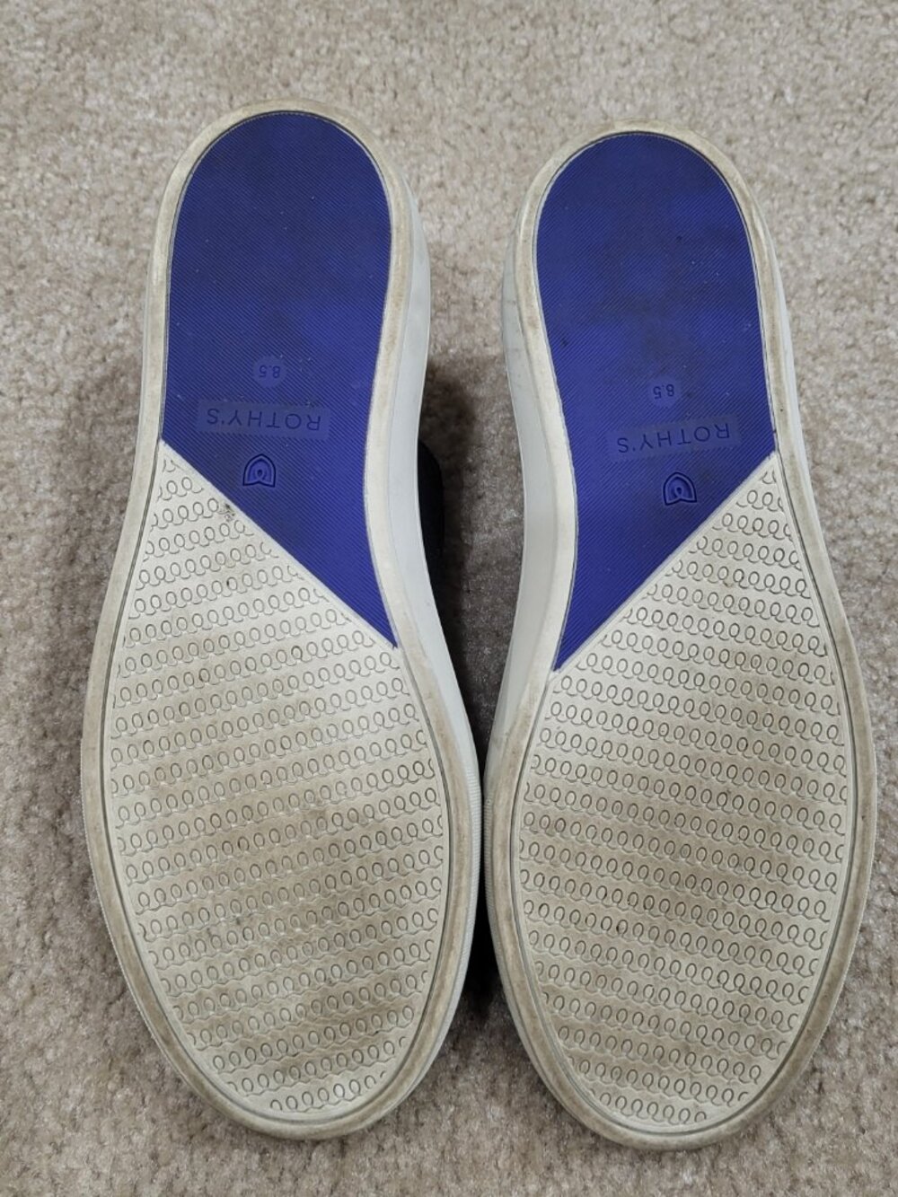 Rothy's The Chelsea Black Knit High-Top Sneakers Size 8.5 | Sustainable Slip-On - Picture 6 of 8